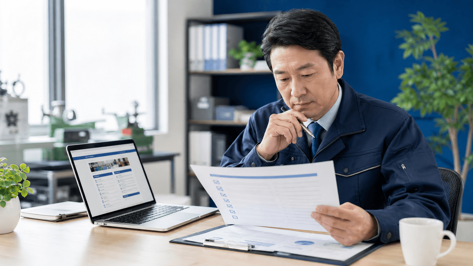 求人票と採用情報を見直している中小企業の採用担当者